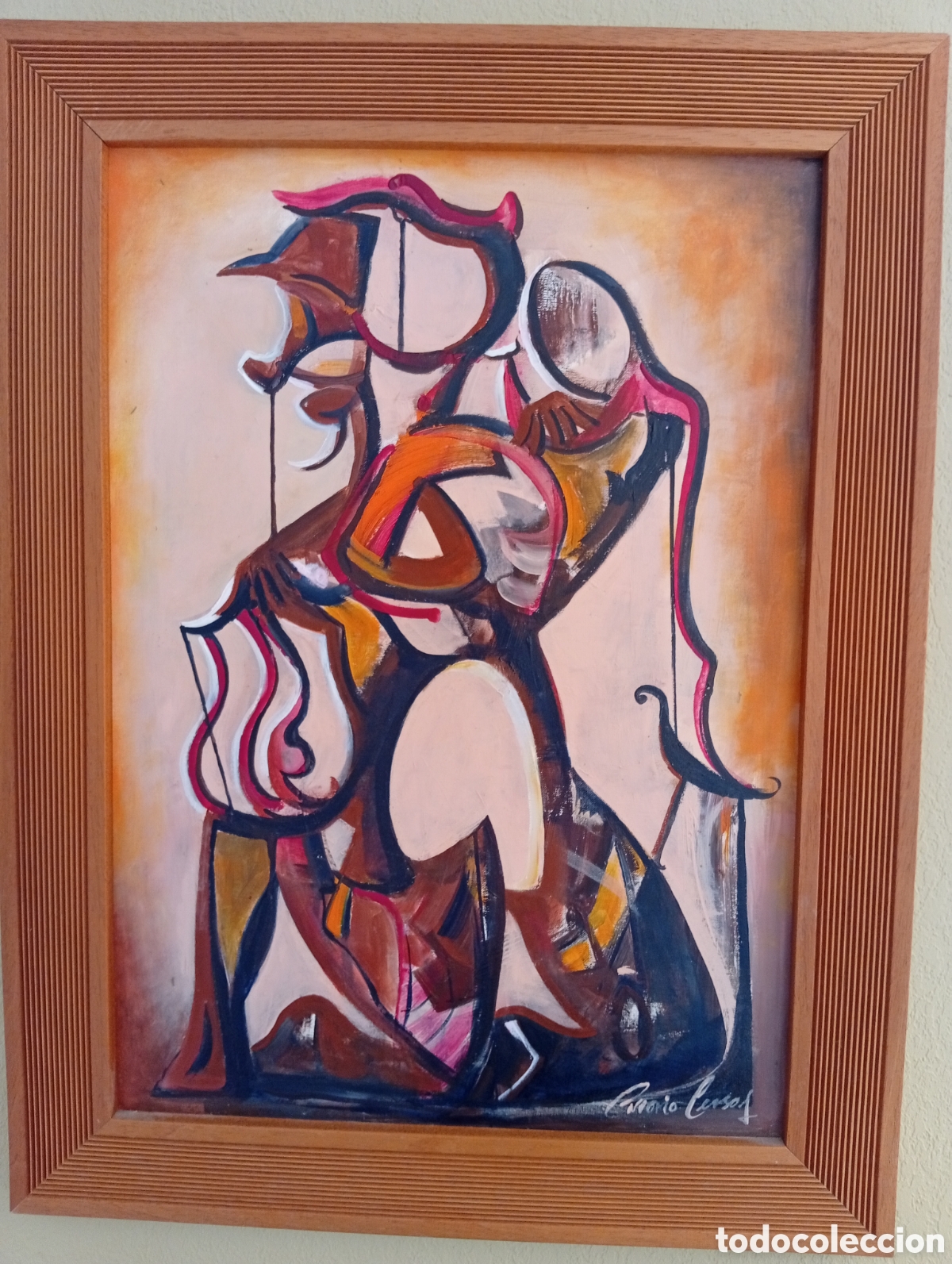 Arte: Pintura preciosa oleo lienzo del gran pintor Antonio Pessoa