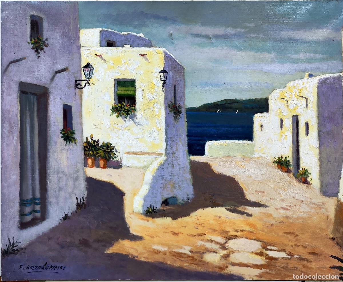 Arte: &Oacute;leo de Enric Beltr&aacute;n Messa. Calle mediterr&aacute;nea. 73 x 60 cm