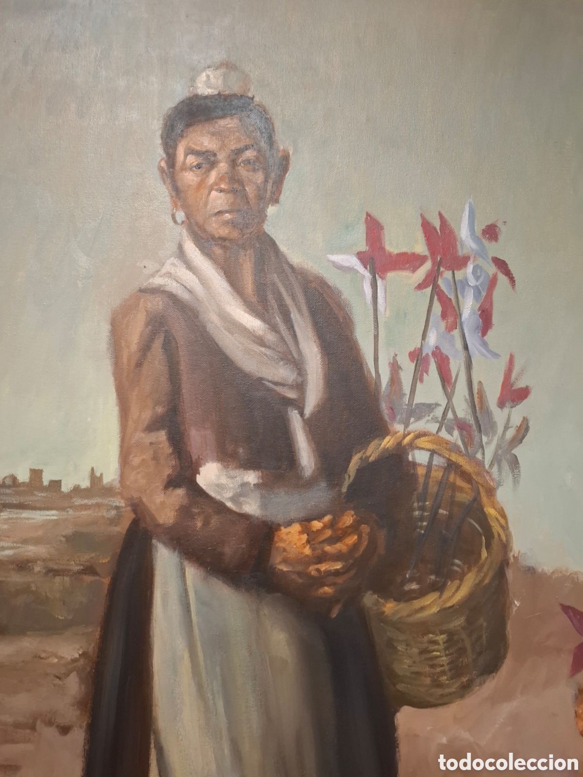 Arte: Oleo sobre lienzo luis marquez 91x73 - Foto 3