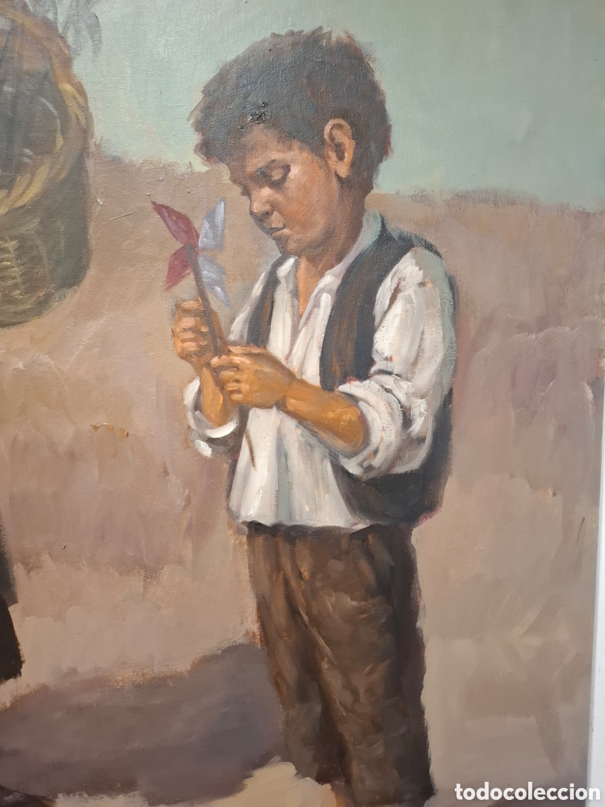 Arte: Oleo sobre lienzo luis marquez 91x73 - Foto 5