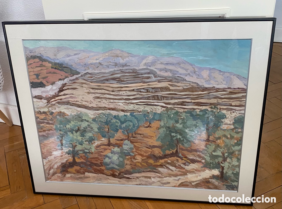 Arte: Garc&iacute;a Ja&eacute;n, pintor de Algeciras, &oacute;leo firmado Yunquera