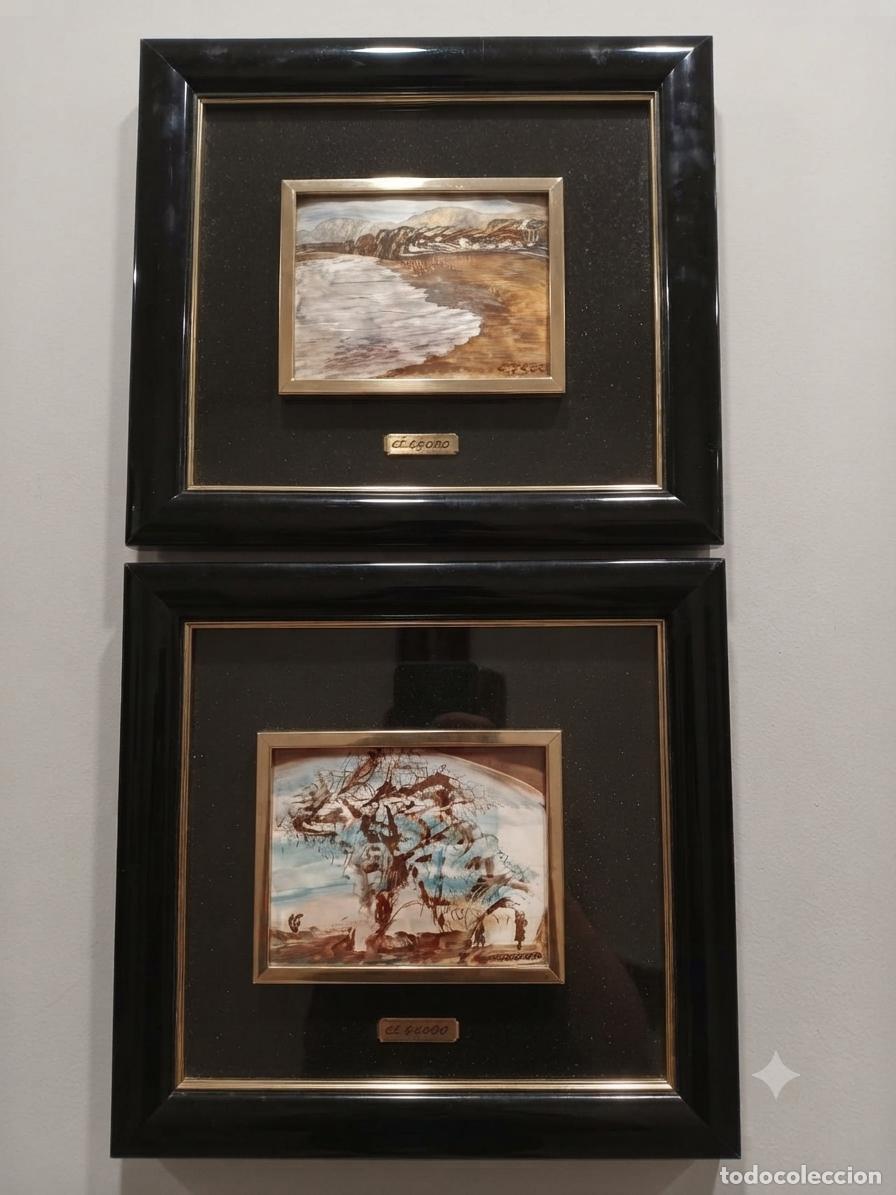 Arte: Poliesmalte El Goddo (lote de 2)