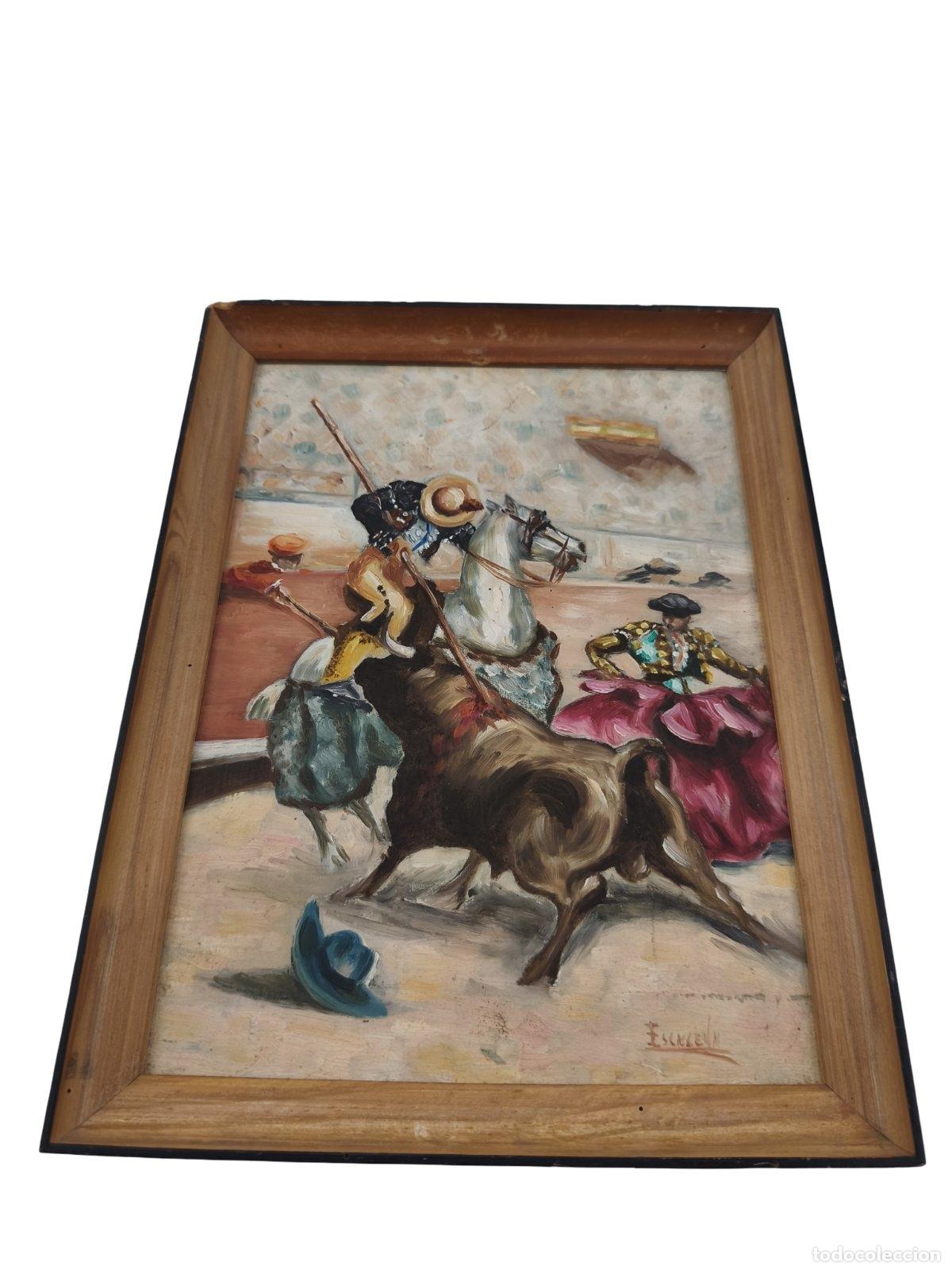 Arte: Escena Taurina &rdquo;La Suerte De Varas&rdquo; - Atribuido A Escalena - Procedencia Sala Velasco