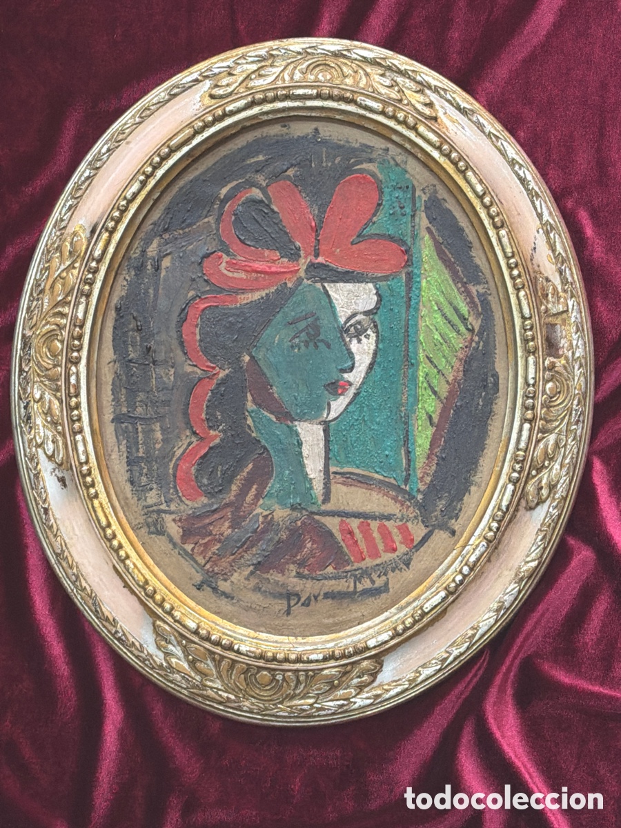 Arte: DORA MAAR. &ldquo;RETRATO&rdquo;. T&eacute;cnica mixta sobre cart&oacute;n