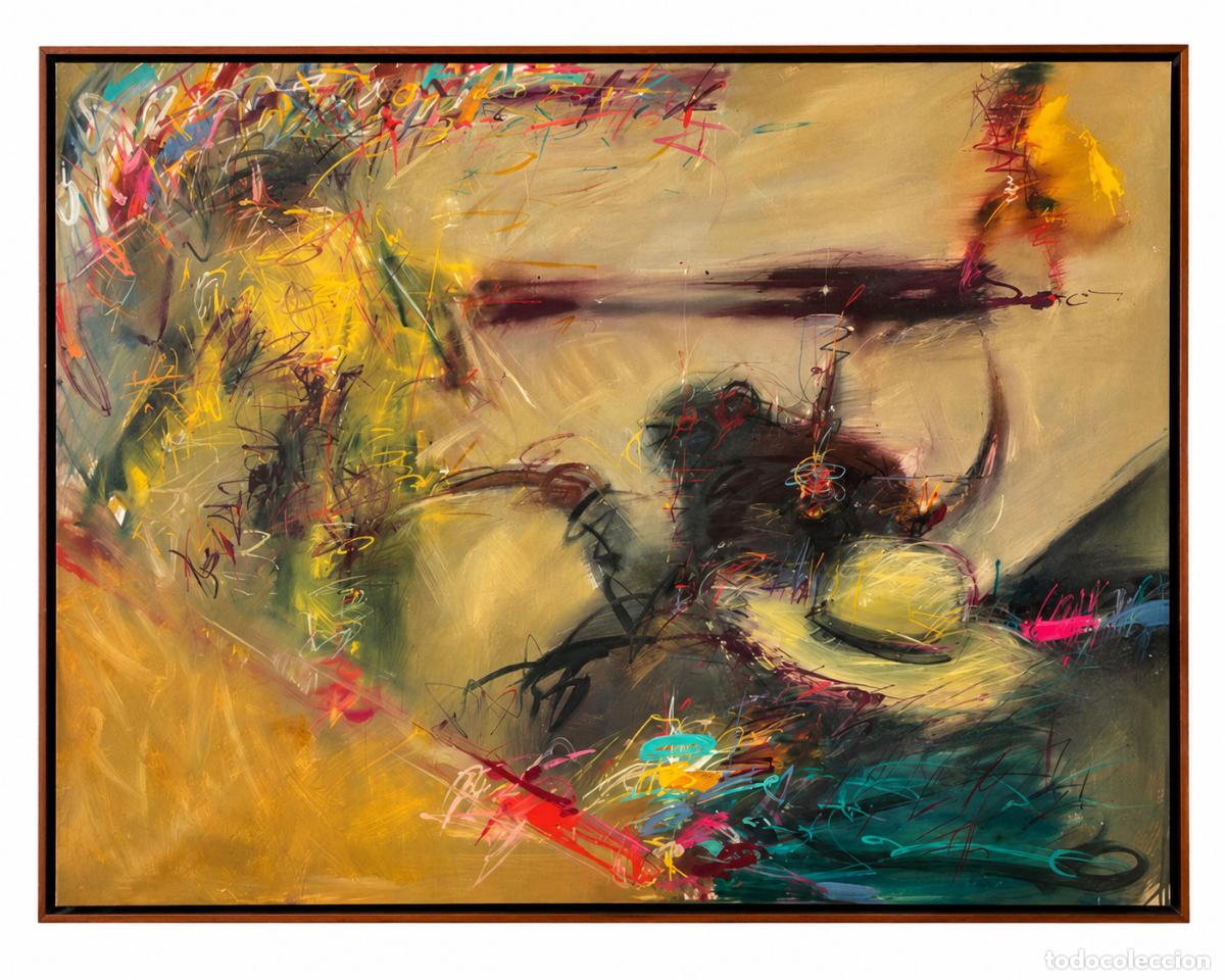Arte: CRUSPINERA- PLAZA DE TOROS - &Oacute;LEO SOBRE TELA - 100 X 133 CM