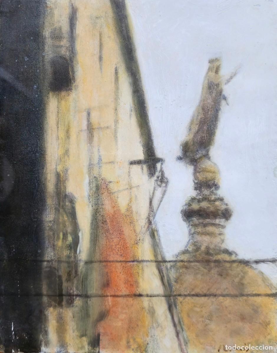 Arte: SEBASTI&Agrave; RAMIS (Palma de Mallorca, 1947). T&eacute;cnica mixta. Virgen de la Merc&egrave;. Firmado. Con marco.