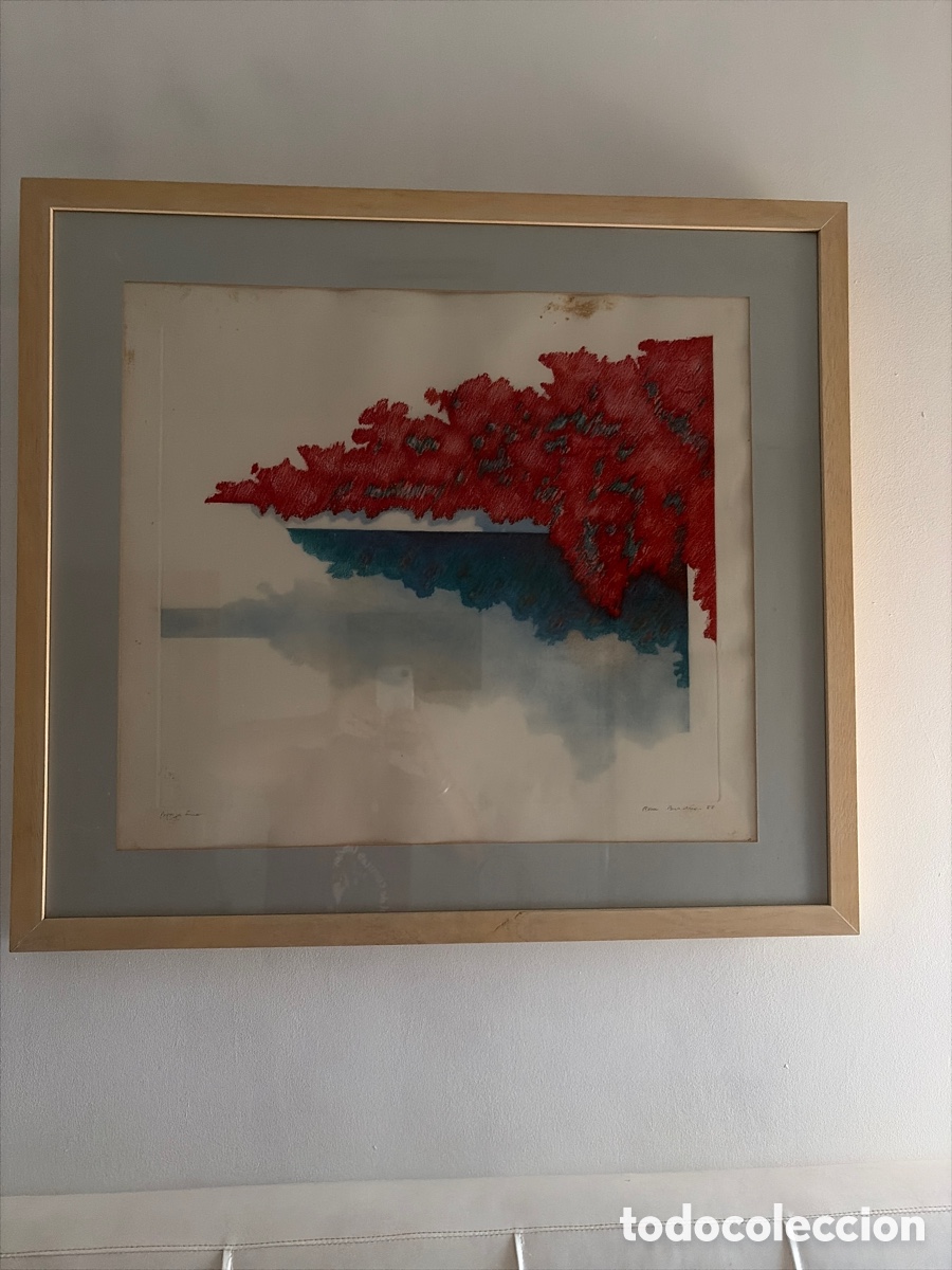 Arte: Esta obra corresponde a una pintura abstracta de la artista Mari Puri Her, realizada en el a&ntilde;o 1988.