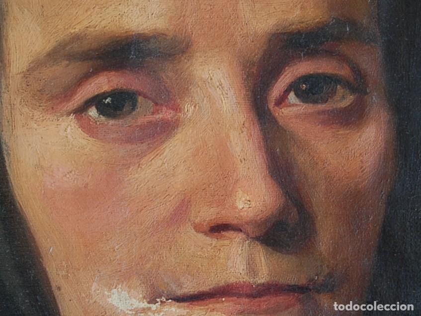Arte: RETRATO MUJER - CALIDAD DE MUSEO - NECESITA RESTAURACI&Oacute;N