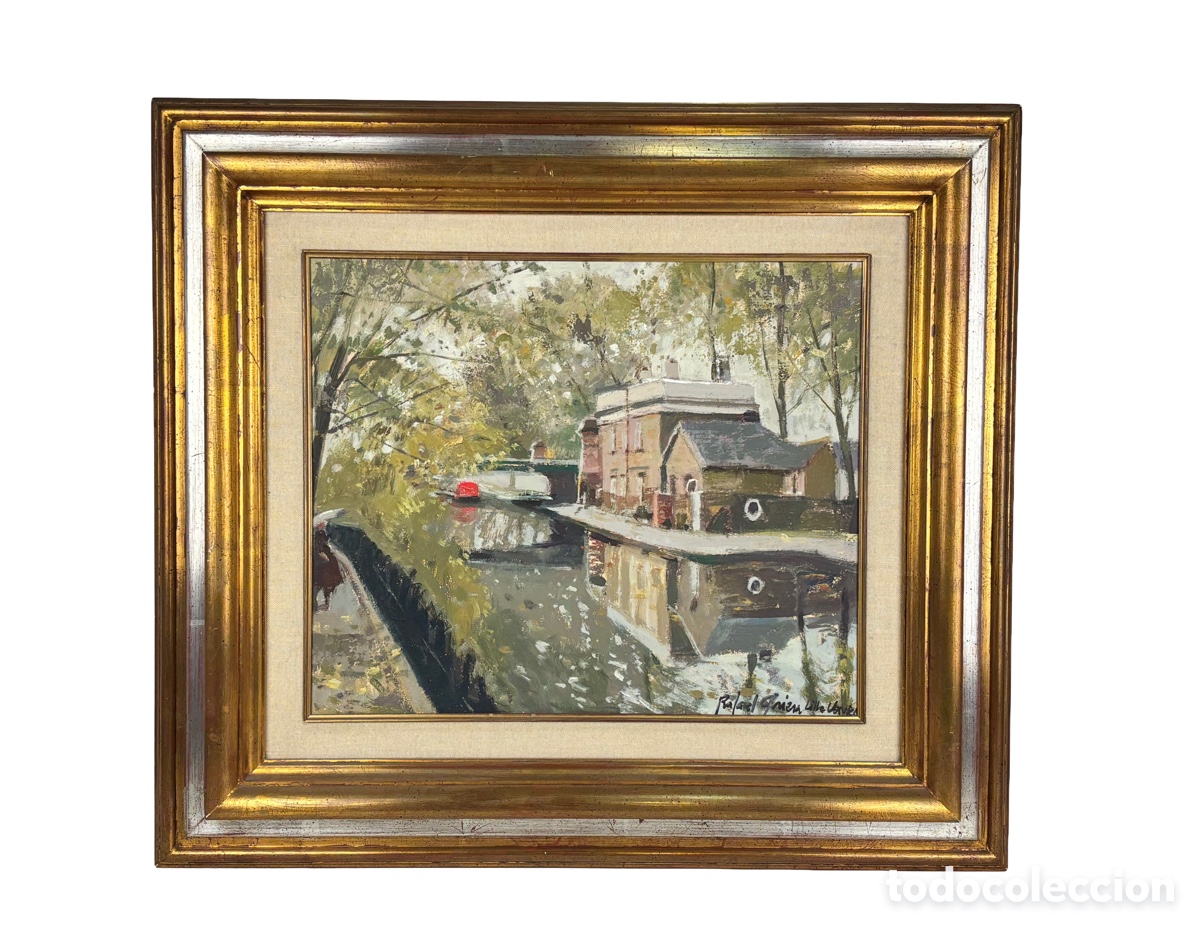 Arte: RAFAEL GRIERA (1934 - 2018) - LITTLE VENICE, LONDRES - &Oacute;LEO LIENZO