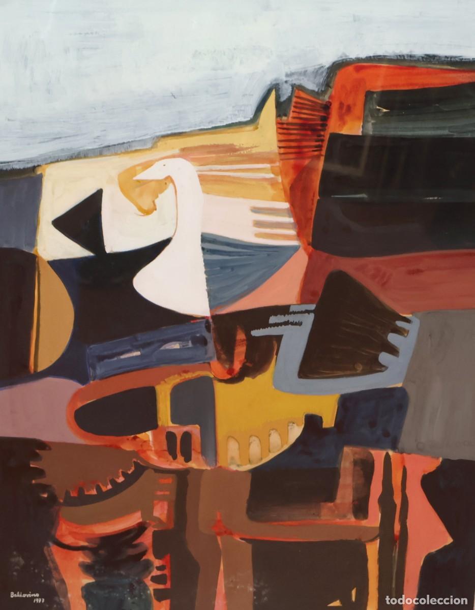 Arte: ANGEL BALDOVINO (Buenos Aires, Argentina, 1929) TECNICA MIXTA DEL A&Ntilde;O 1977. FRISO EN MACONDO
