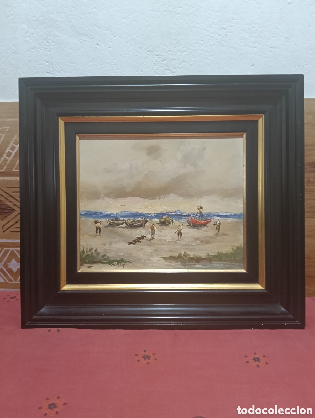 Arte: Pintura oleo ,con firma de autor