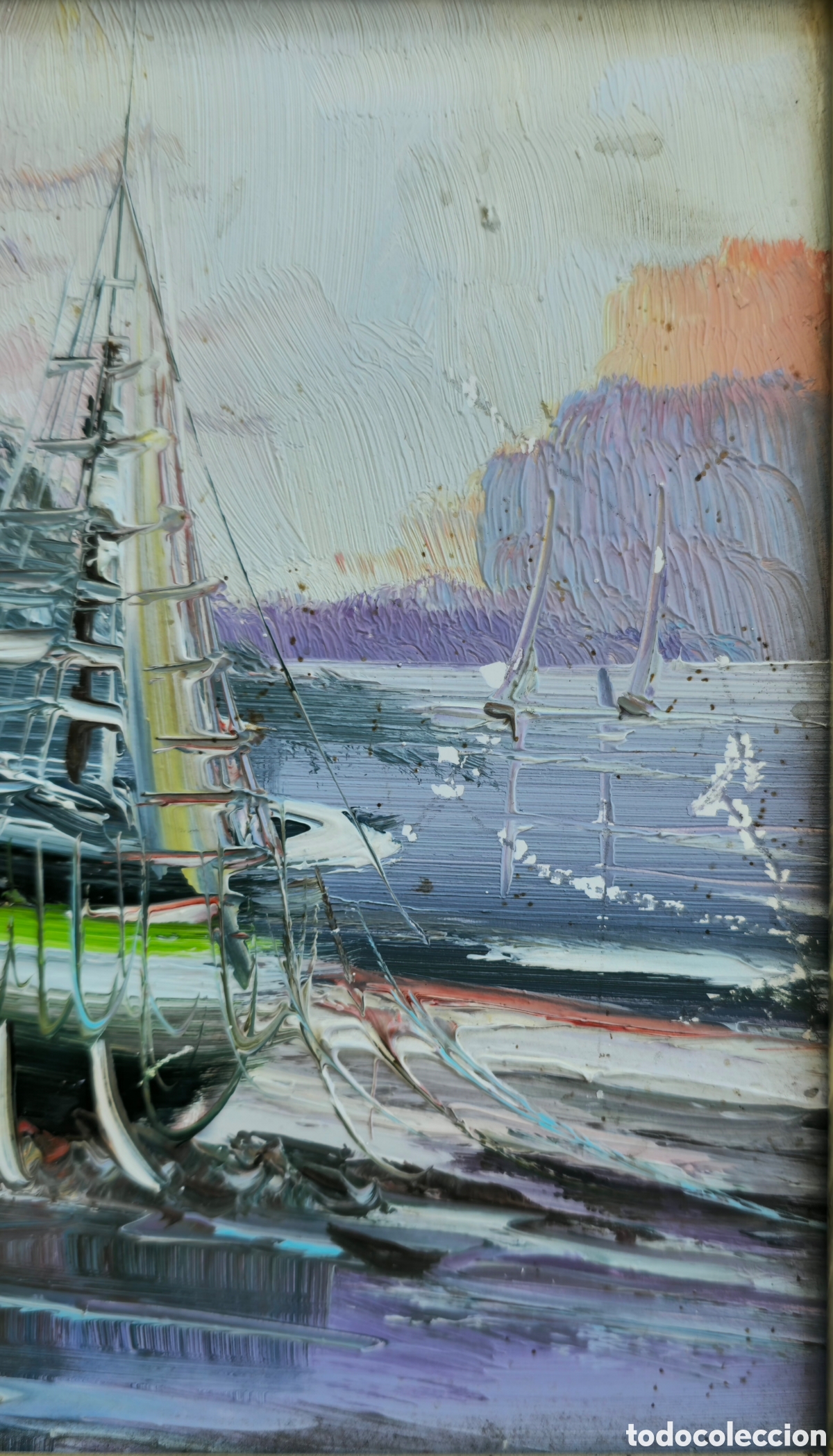 Arte: Oleo sobre lienzo Barcas - Foto 9