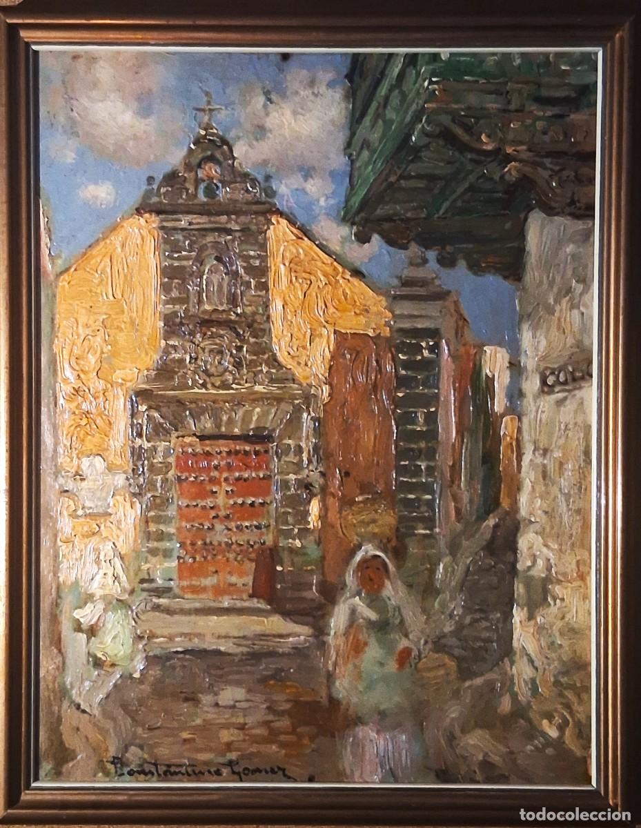 Arte: CONSTANTINO G&Oacute;MEZ SALVADOR (VALENCIA 1865-1937) &rdquo;LA NOVIA&rdquo; &Oacute;LEO SOBRE TABLA (22 x 17)