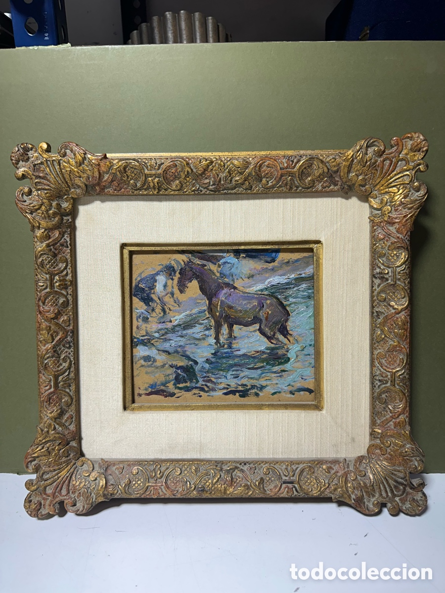 Arte: &Oacute;leo Segundo Matilla 1979 caballo en el mar