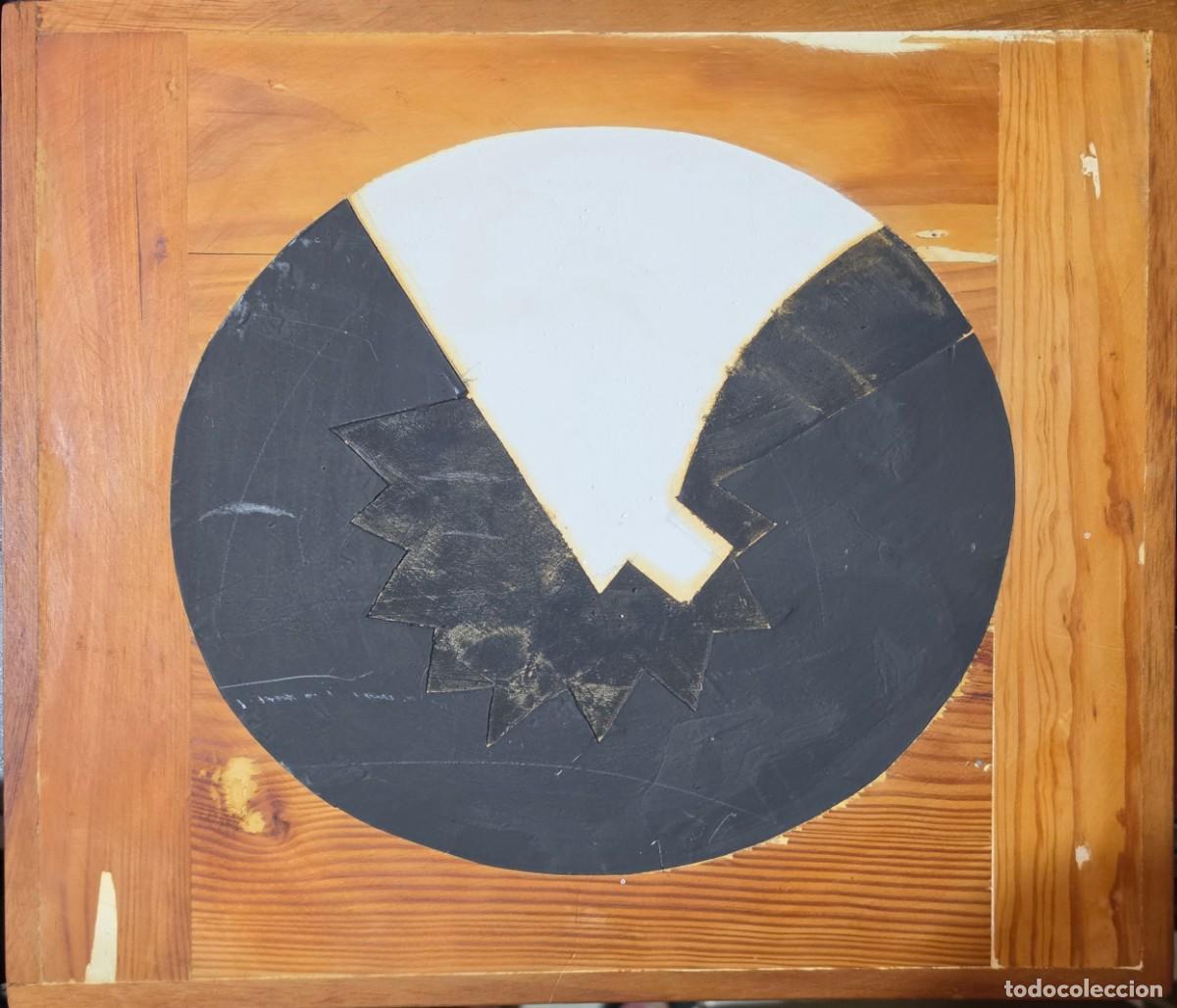Arte: MARTIN CARRAL (1959) obra original &rdquo;Espacio interno&rdquo; trabajado sobre madera y acr&iacute;licos. 1997