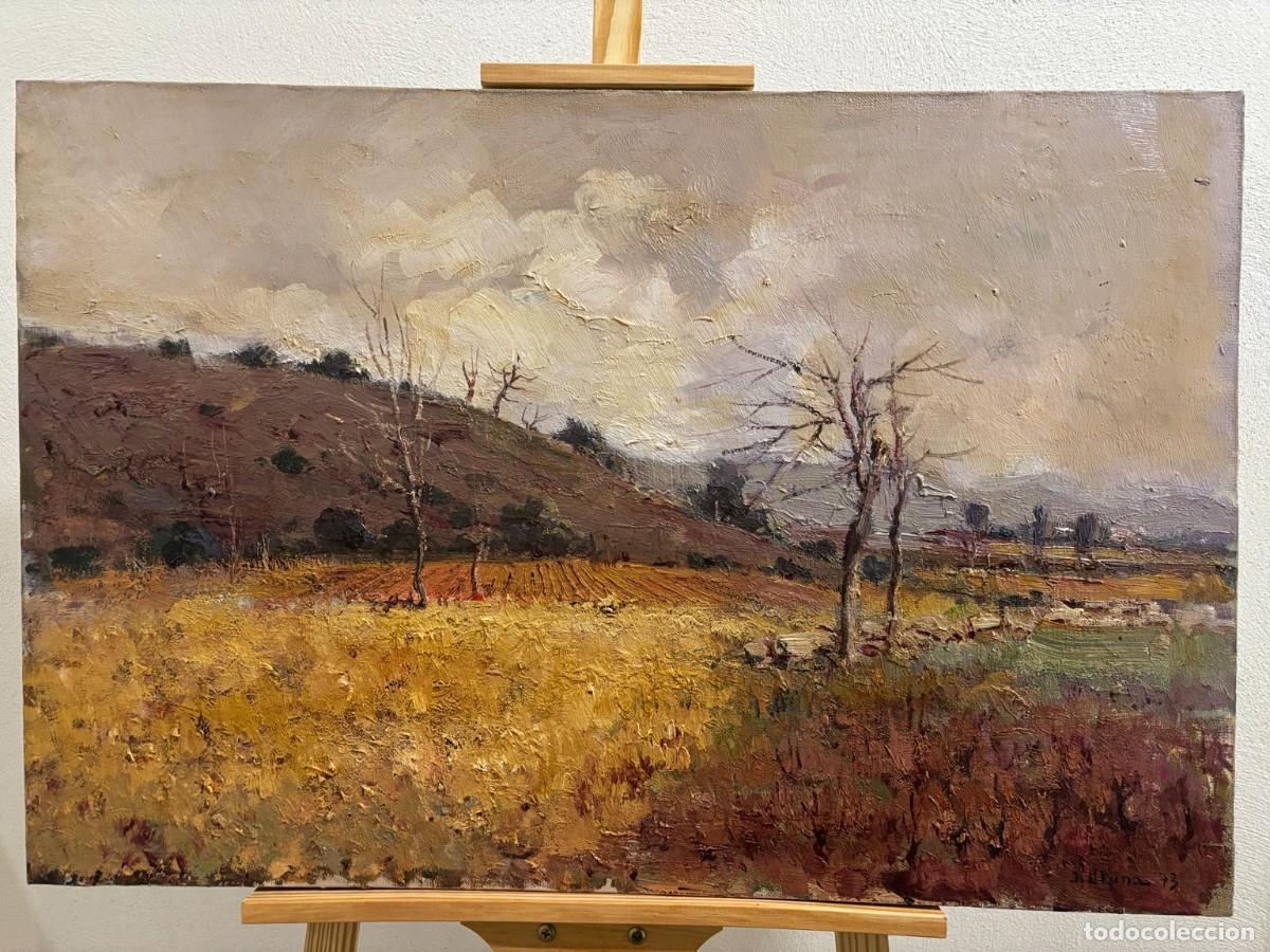 Arte: GRAN &Oacute;LEO DE JUAN LLUNA LERMA &ndash; PAISAJE VALENCIANO, 1973 &ndash; 81 x 54 cm