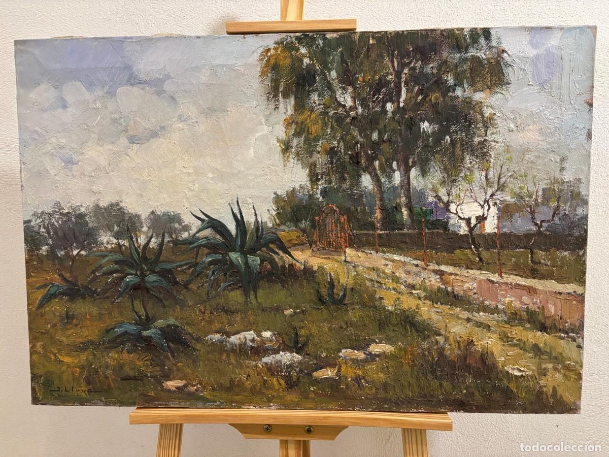 Arte: JUAN LLUNA LERMA &ndash; PAISAJE - &Oacute;LEO SOBRE LIENZO &ndash; 81 x 54 cm