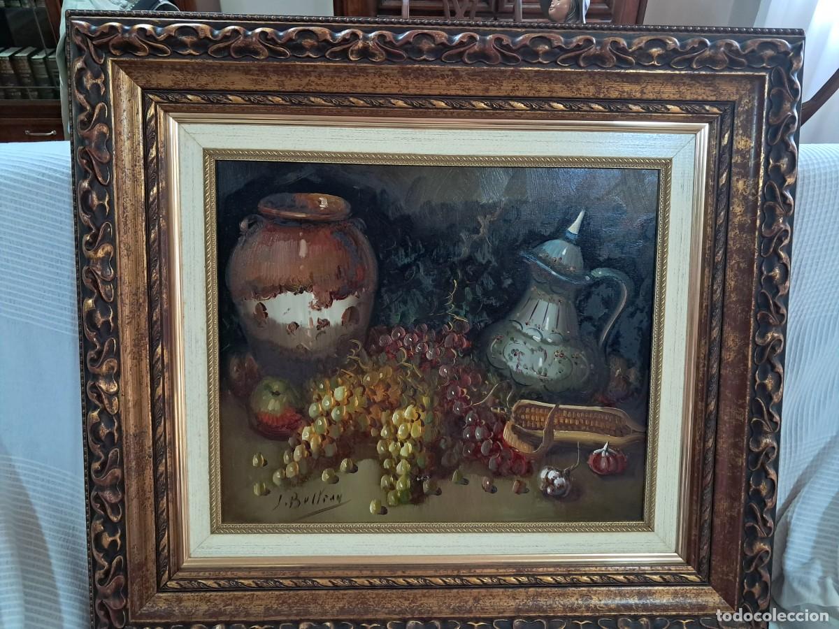 Arte: CUADRO PAISAJE DE MONTA&Ntilde;A Y OLIVOS &ndash; OBRA FIRMADA &ndash; SIGLO XX &ndash; MARCO DECORATIVO