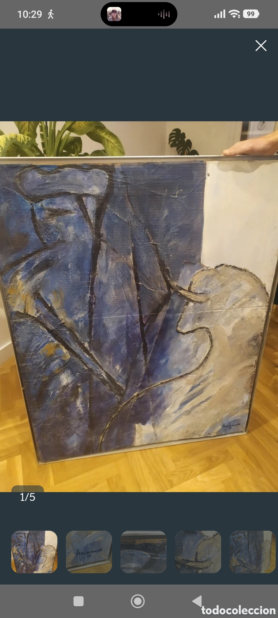 Kunst: Gran Pintura Original de PEPO HERNANDO (110x90 cm) - Expresionismo Abstracto / Figurativo - &Eacute;poca A&ntilde;