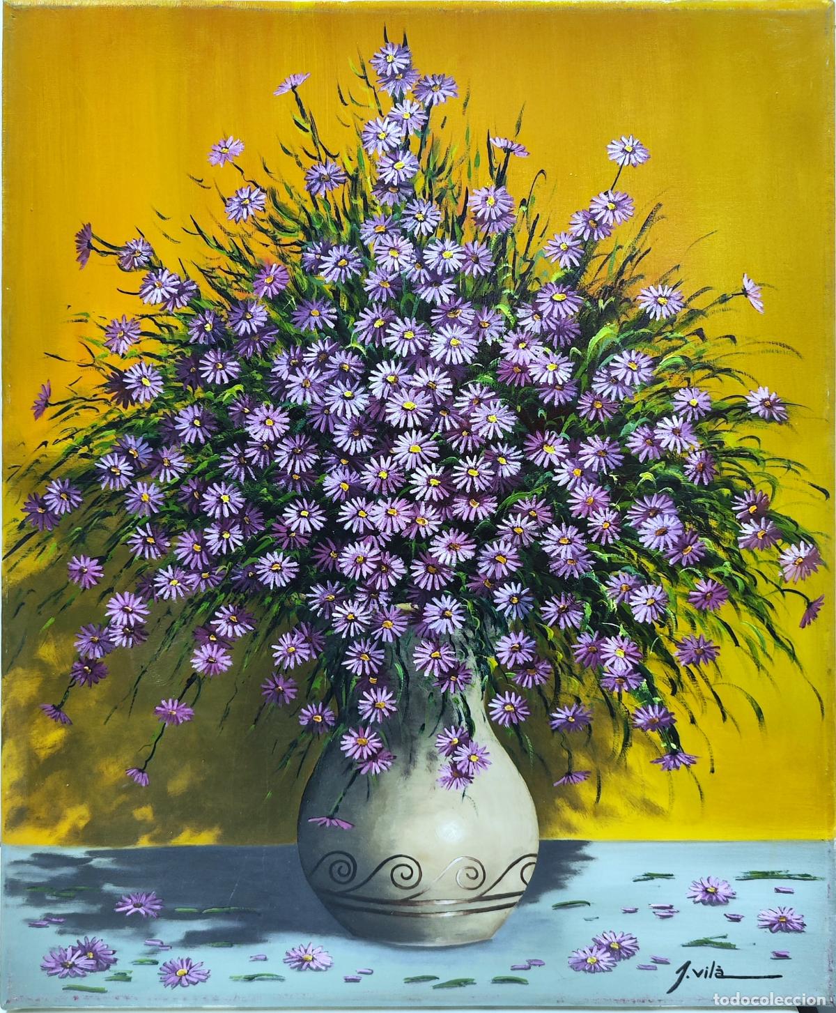 Arte: &Oacute;leo de J Vila. Naturaleza muerta con asteriscos. 38 x 46 cm