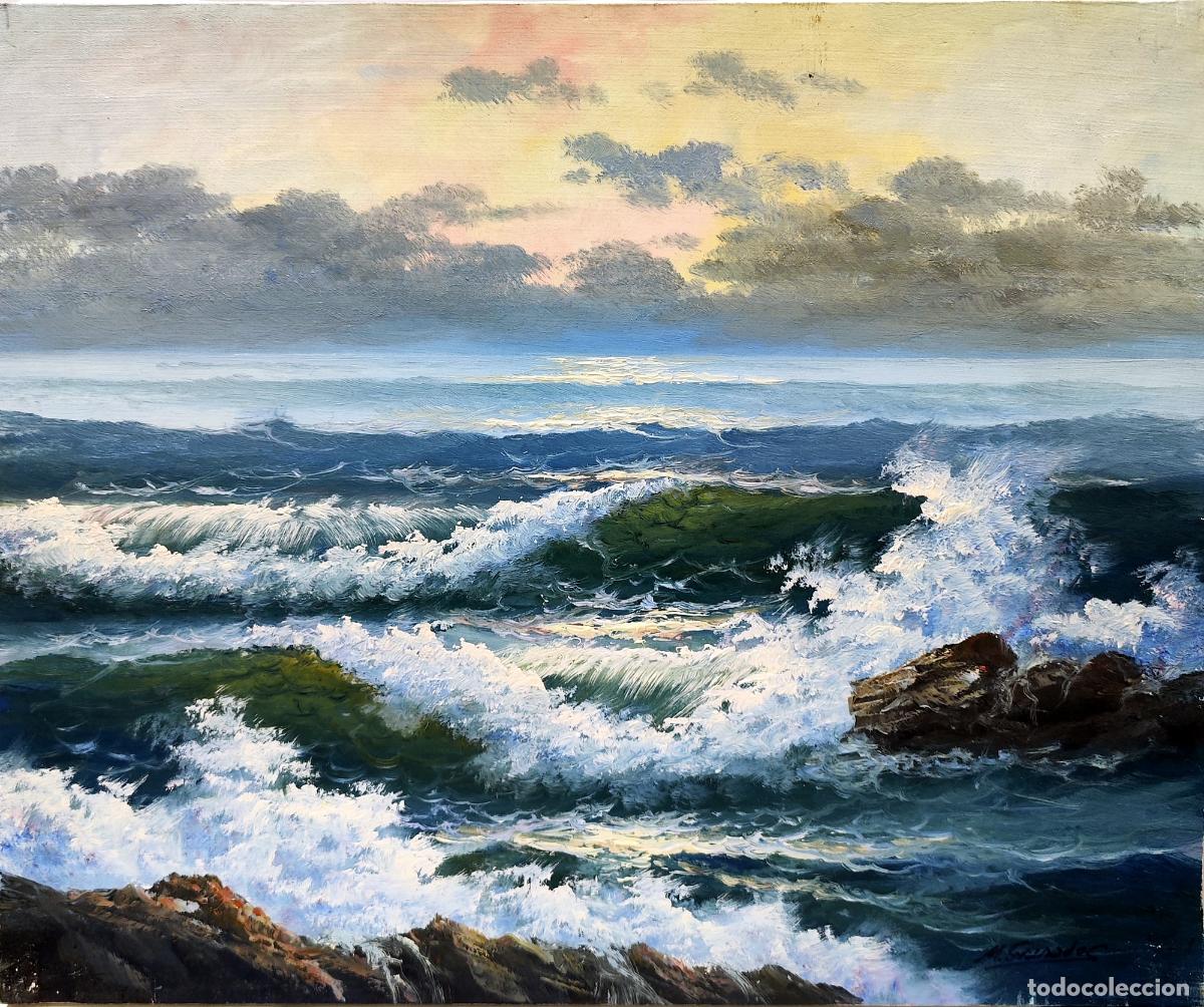 Arte: &Oacute;LEO DE M. GRANADOS. MAR Y CIELO. 55 X 46 CM