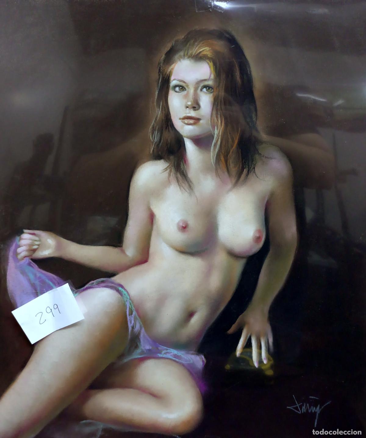 Arte: &Oacute;leo de Domingo &Aacute;lvarez G&oacute;mez. Retrato de mujer. 46 x 55 cm