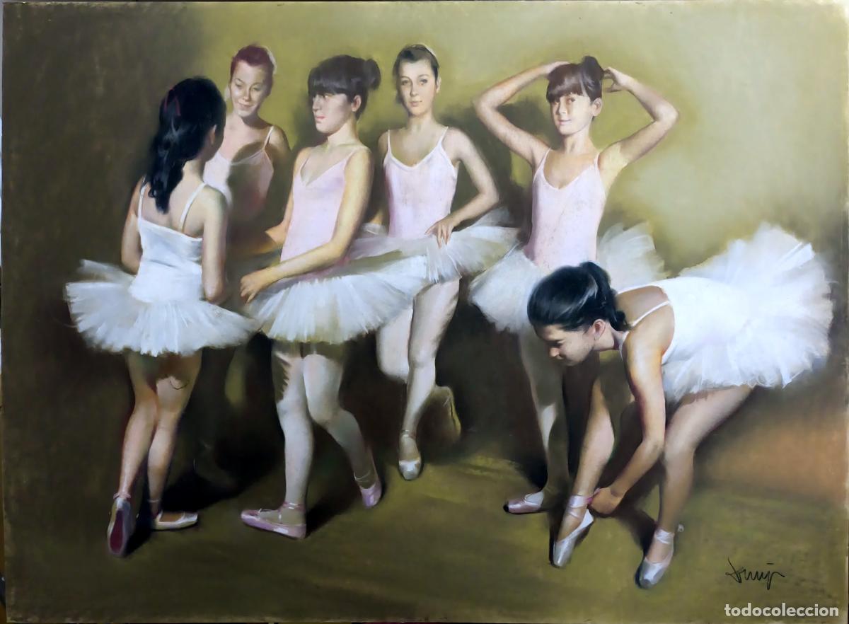 Arte: &Oacute;leo de Domingo &Aacute;lvarez G&oacute;mez. Bailarinas. 102x75 cm