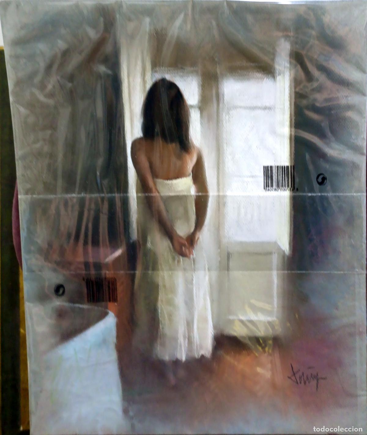 Arte: &Oacute;leo de Domingo &Aacute;lvarez G&oacute;mez. Figura femenina. 38x45 cm