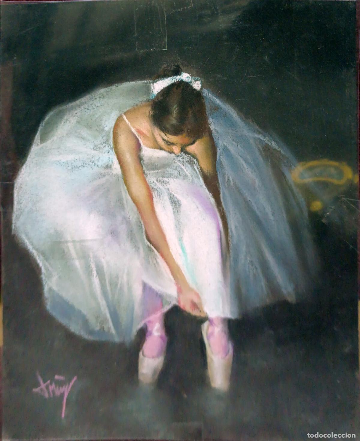Arte: &Oacute;leo de Domingo &Aacute;lvarez G&oacute;mez. Bailarina de ballet. 22 x 27 cm