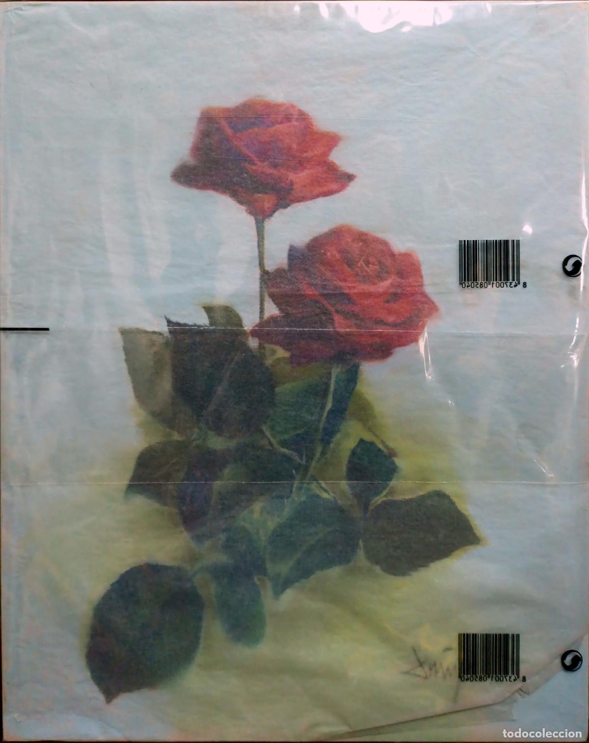 Arte: &Oacute;leo sobre tabla. Dos rosas rojas. Domingo &Aacute;lvarez G&oacute;mez. 32,5 x 41 cm