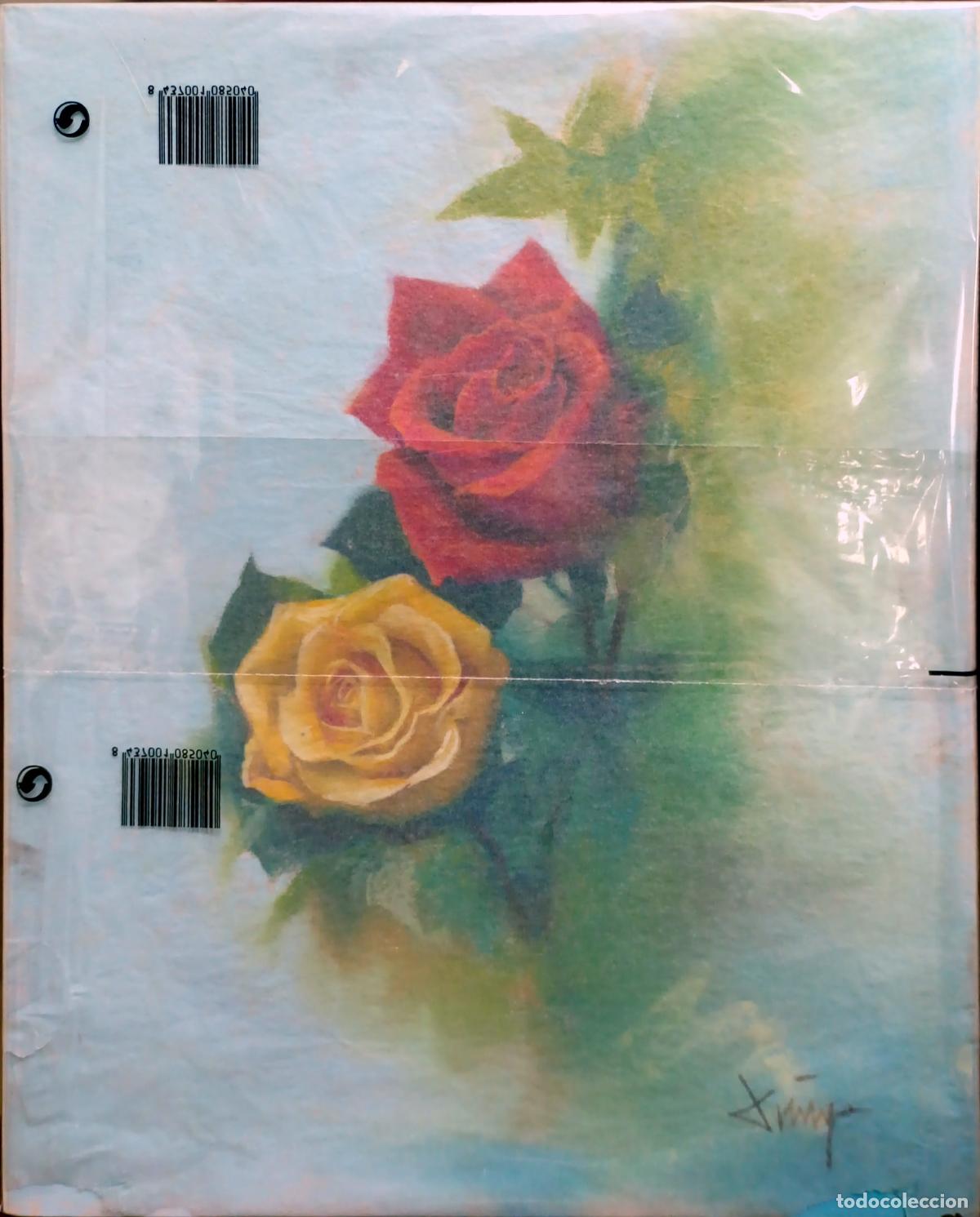 Arte: &Oacute;leo de Domingo &Aacute;lvarez G&oacute;mez. Dos rosas. 33 x 41 cm