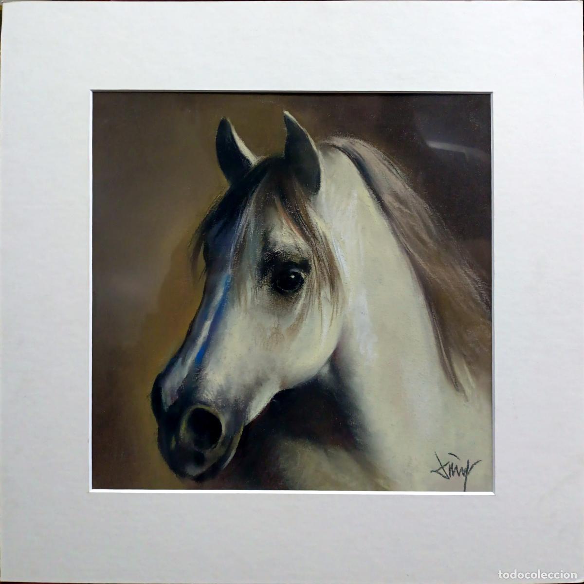 Arte: &Oacute;leo de caballo de Domingo &Aacute;lvarez G&oacute;mez. 40 x 40 cm