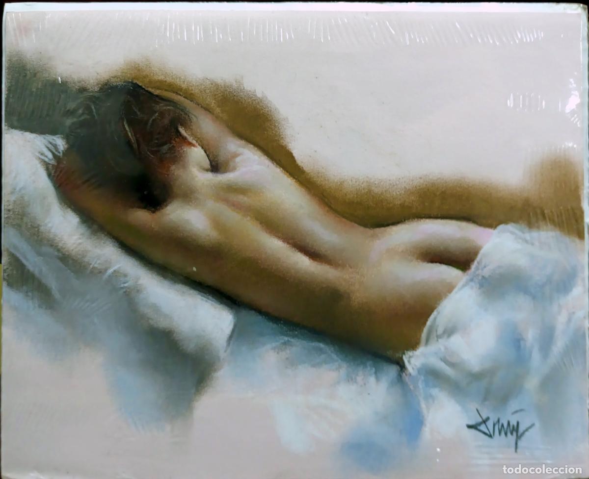 Arte: &Oacute;leo de Domingo &Aacute;lvarez G&oacute;mez. Figura femenina recostada. 27x22 cm