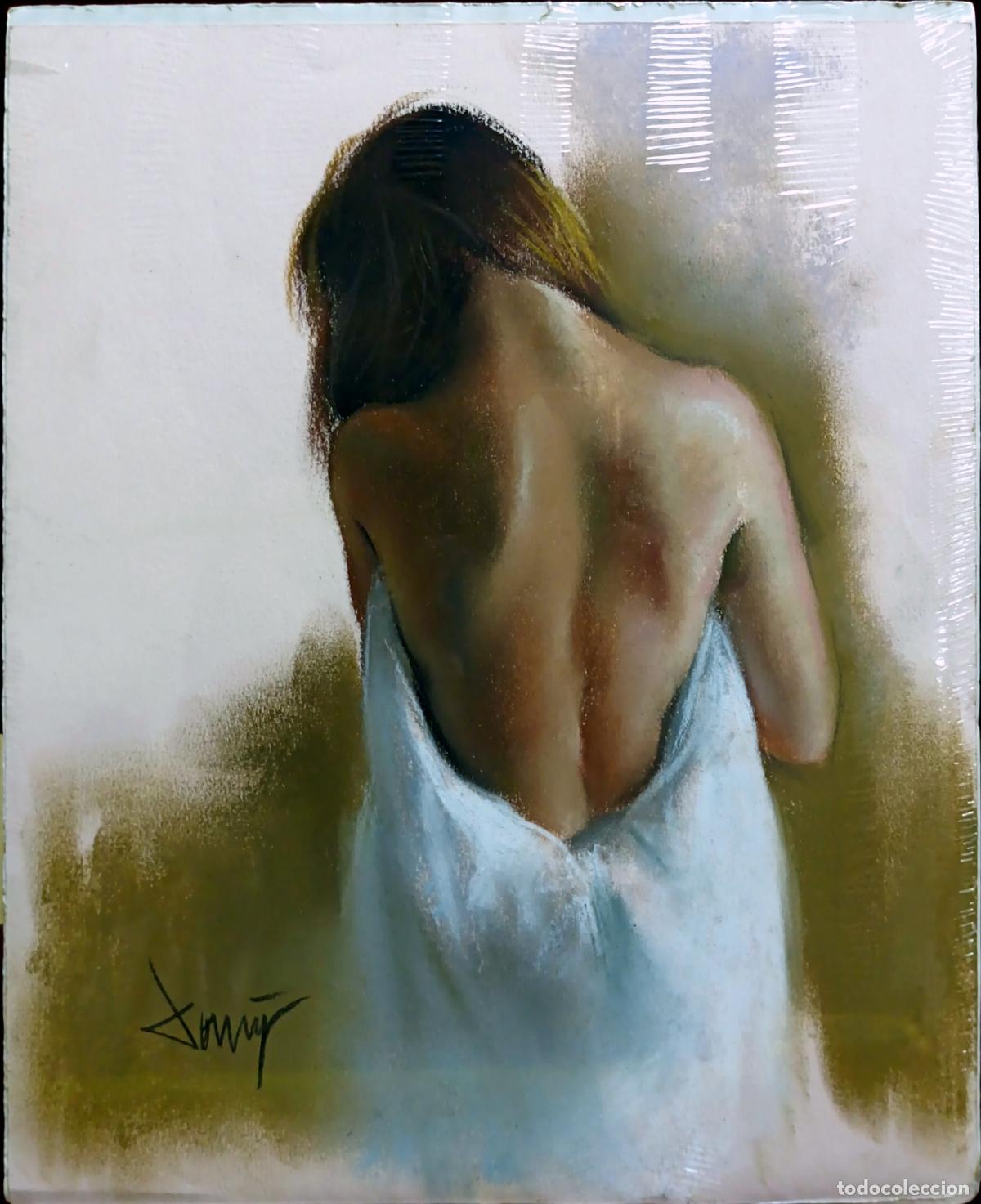 Arte: &Oacute;leo de Domingo &Aacute;lvarez G&oacute;mez. Figura femenina. 22x27 cm