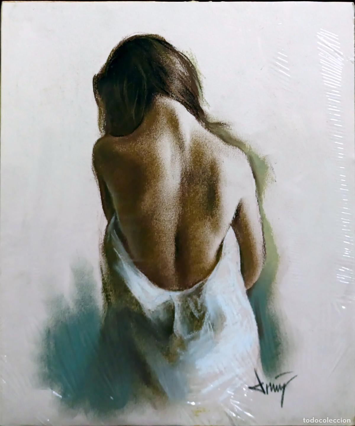 Arte: &Oacute;leo de Domingo &Aacute;lvarez G&oacute;mez. Figura femenina desnuda. 22,5 x 27 cm