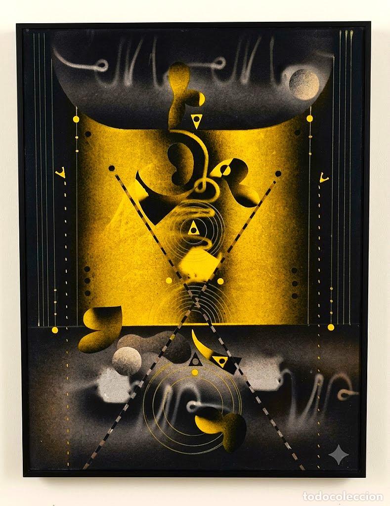 Arte: JOS&Eacute; QUERO GONZ&Aacute;LEZ (JA&Eacute;N 1932-VALENCIA, 2008) &rdquo;SIN T&Iacute;TULO&rdquo; &Oacute;LEO Y AER&Oacute;GRAFO (41.5 x 31.5) 1980