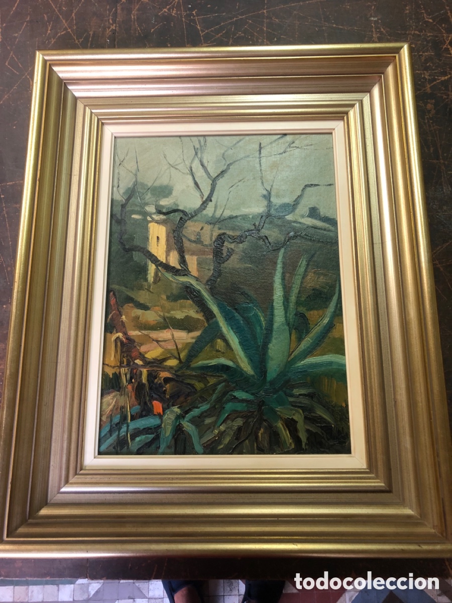 Arte: Rafael bosch asensi oleo/tabla medidas 46x33 con marco 66x53