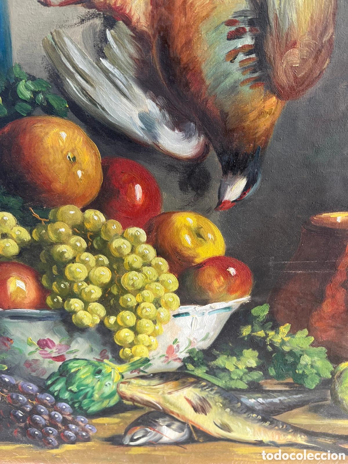 Arte: &Oacute;leo bodeg&oacute;n firmado - Foto 4