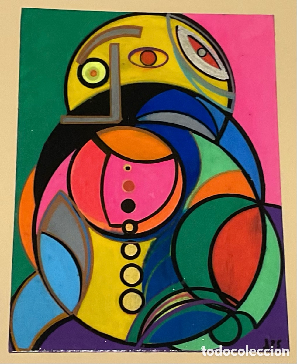 Arte: Pepe M. 3. Pintura figurativa abstracta de influencia cubista.