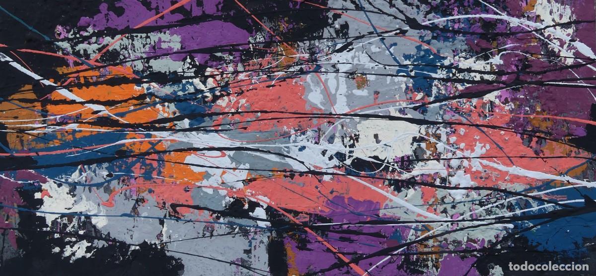 Arte: PINTURA ABSTRACTA DE JOSE SANZ SALA SOBRE TABLERO ( PAGO POR BIZUM )