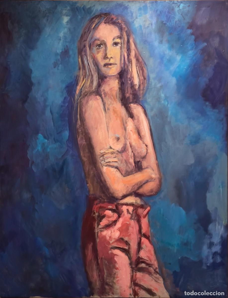 Arte: Jorge Bascones &ndash; Retrato femenino &ndash; &Oacute;leo sobre lienzo 89x116 cm &ndash; Original