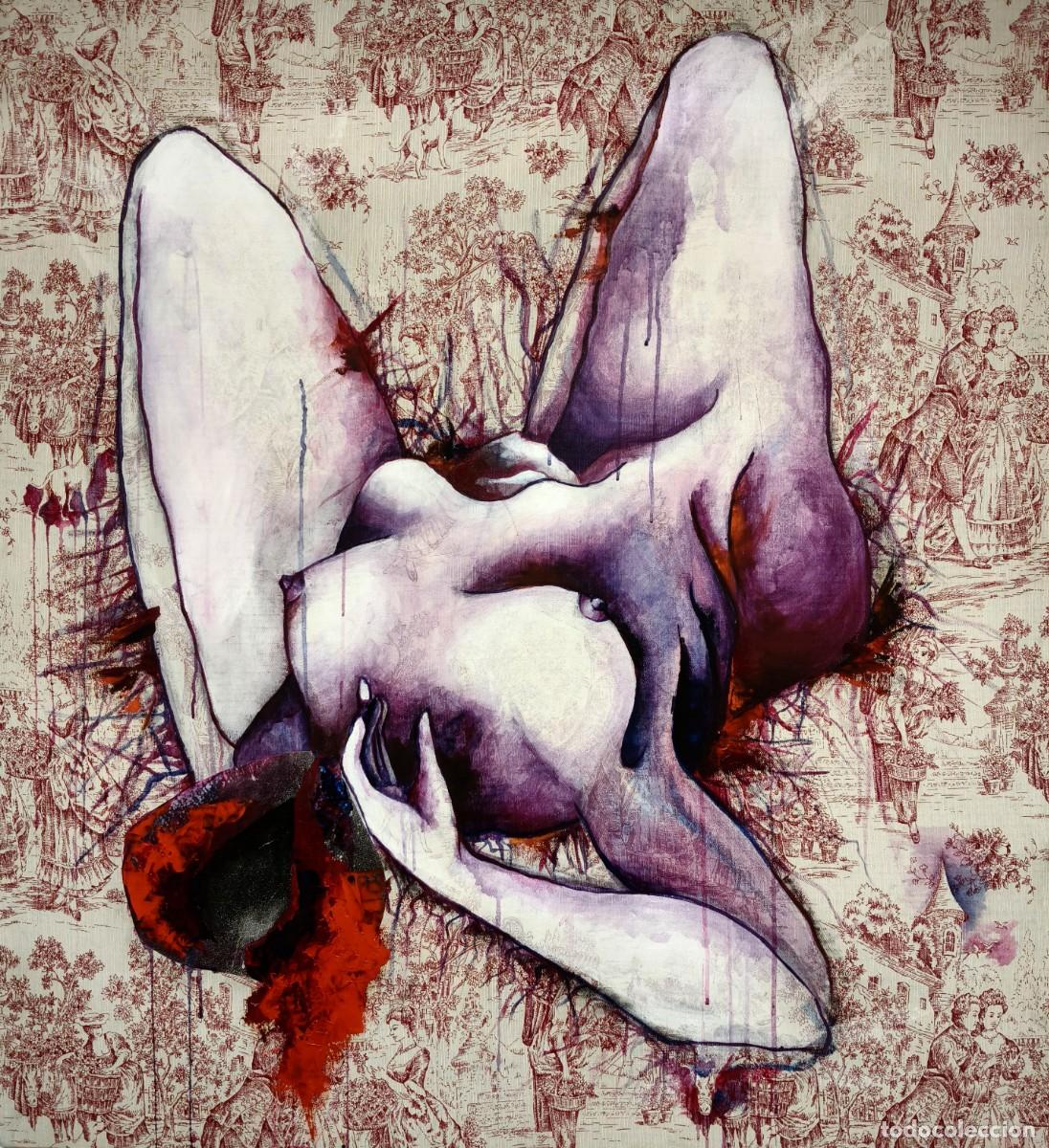Arte: Ana&iuml;s Aldana (El silencio del placer I) &bull; &Oacute;leo sobre tabla entelada &bull; 100x100 cm &bull; Pintura original