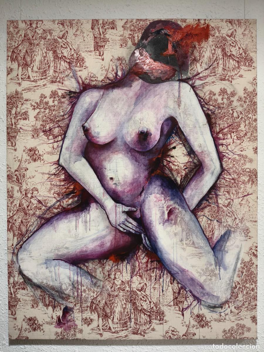 Arte: Ana&iuml;s Aldana (El silencio del placer II) &bull; &Oacute;leo sobre tabla entelada &bull; 100x100 cm &bull; Pintura original