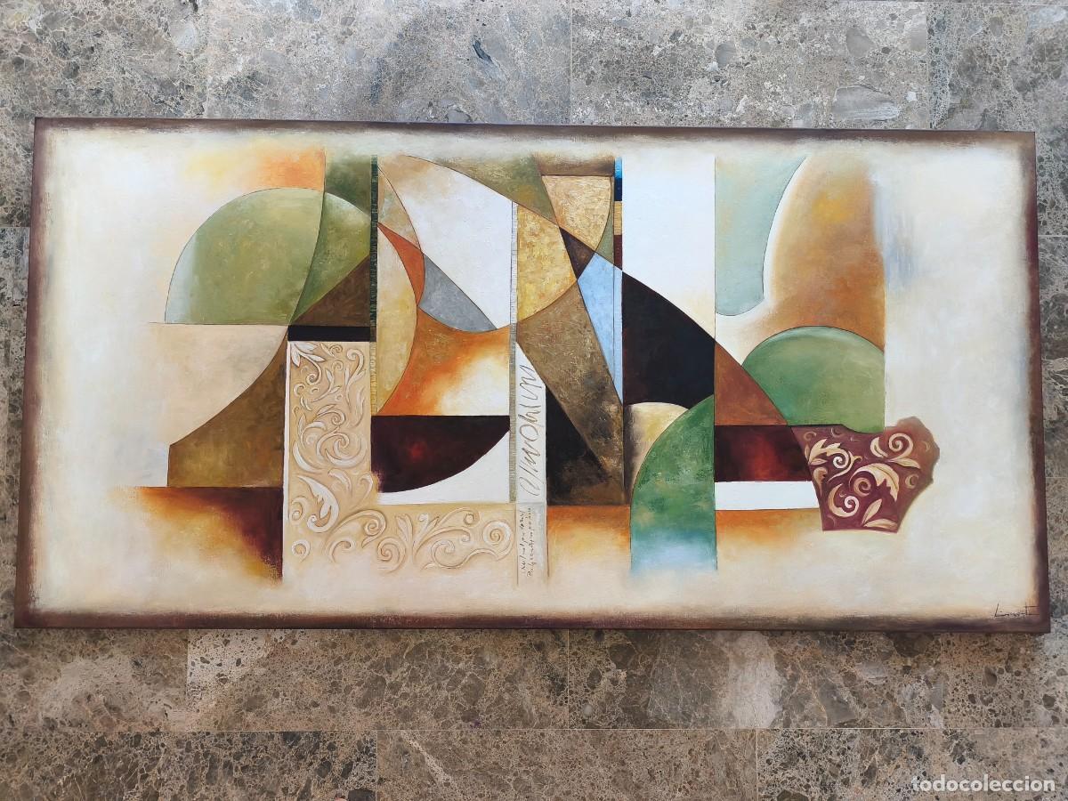 Arte: Pintura abstracta oleo sobre lienzo