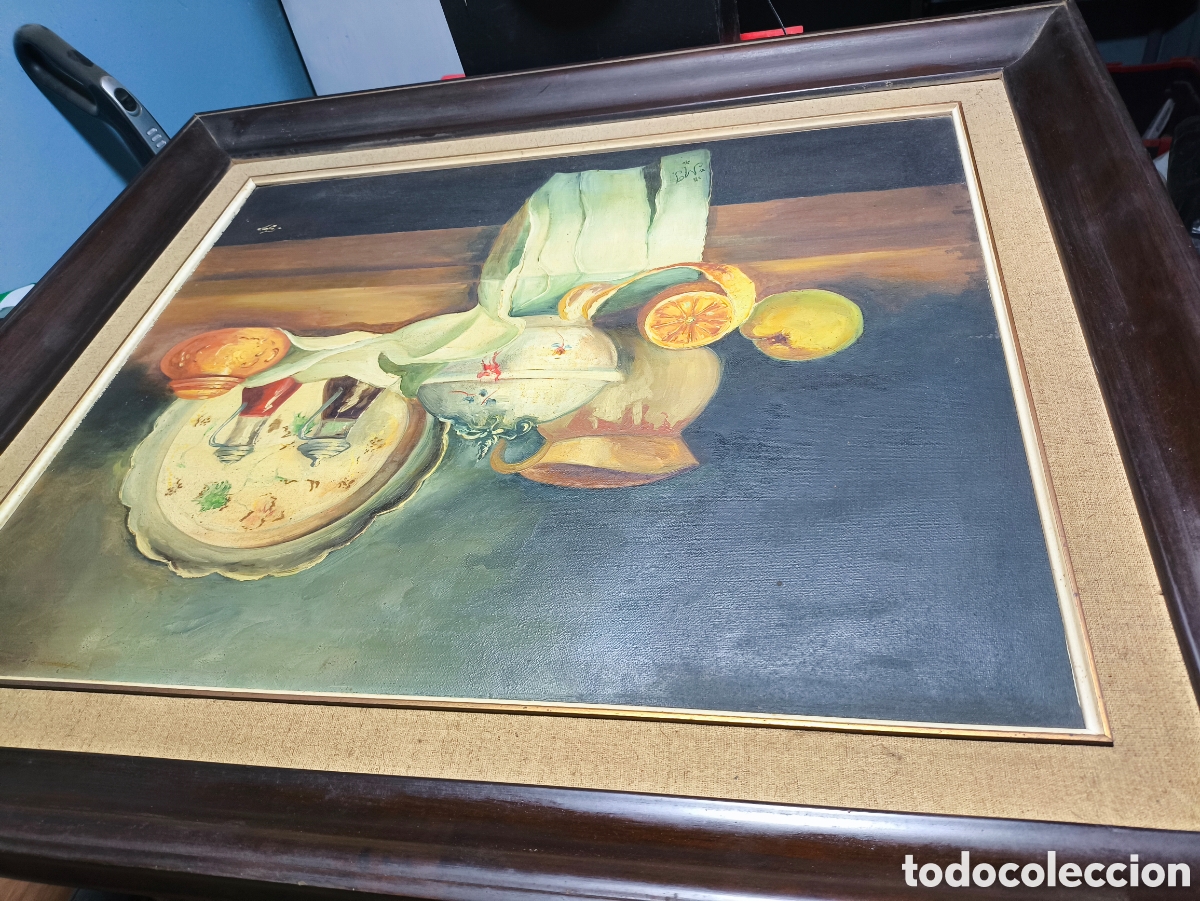 Arte: Cuadro al &oacute;leo antigua - Foto 2