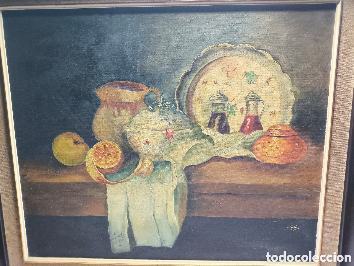 Arte: Cuadro al &oacute;leo antigua - Foto 6