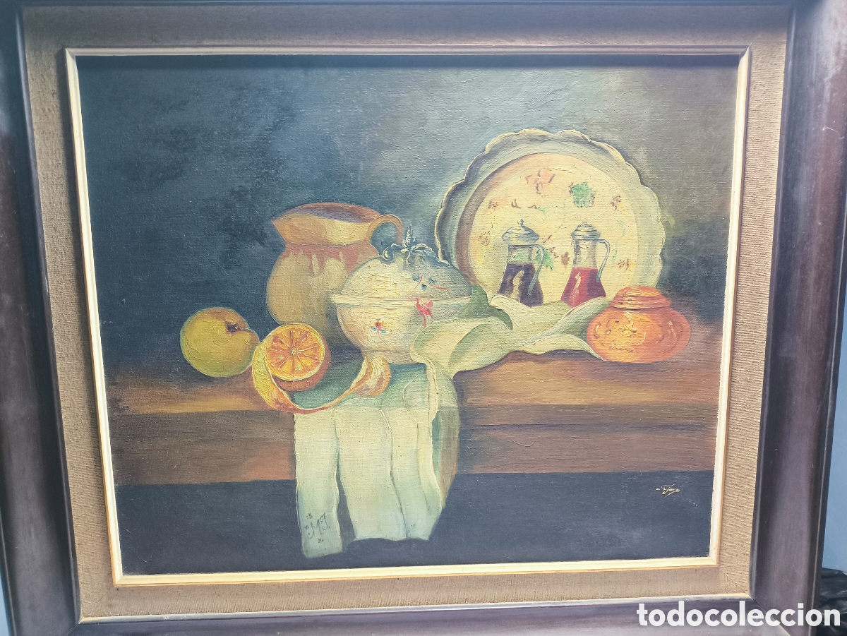 Arte: Cuadro al &oacute;leo antigua - Foto 7