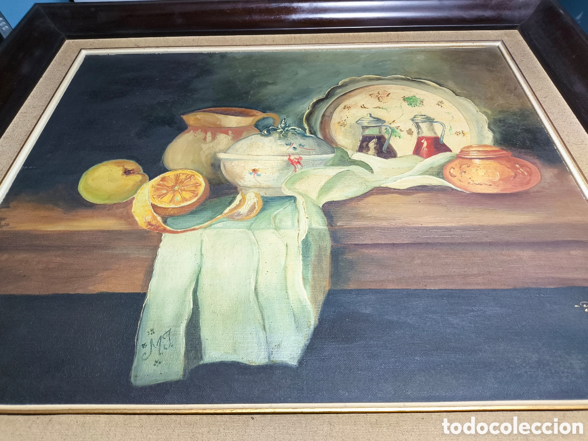 Arte: Cuadro al &oacute;leo antigua - Foto 8