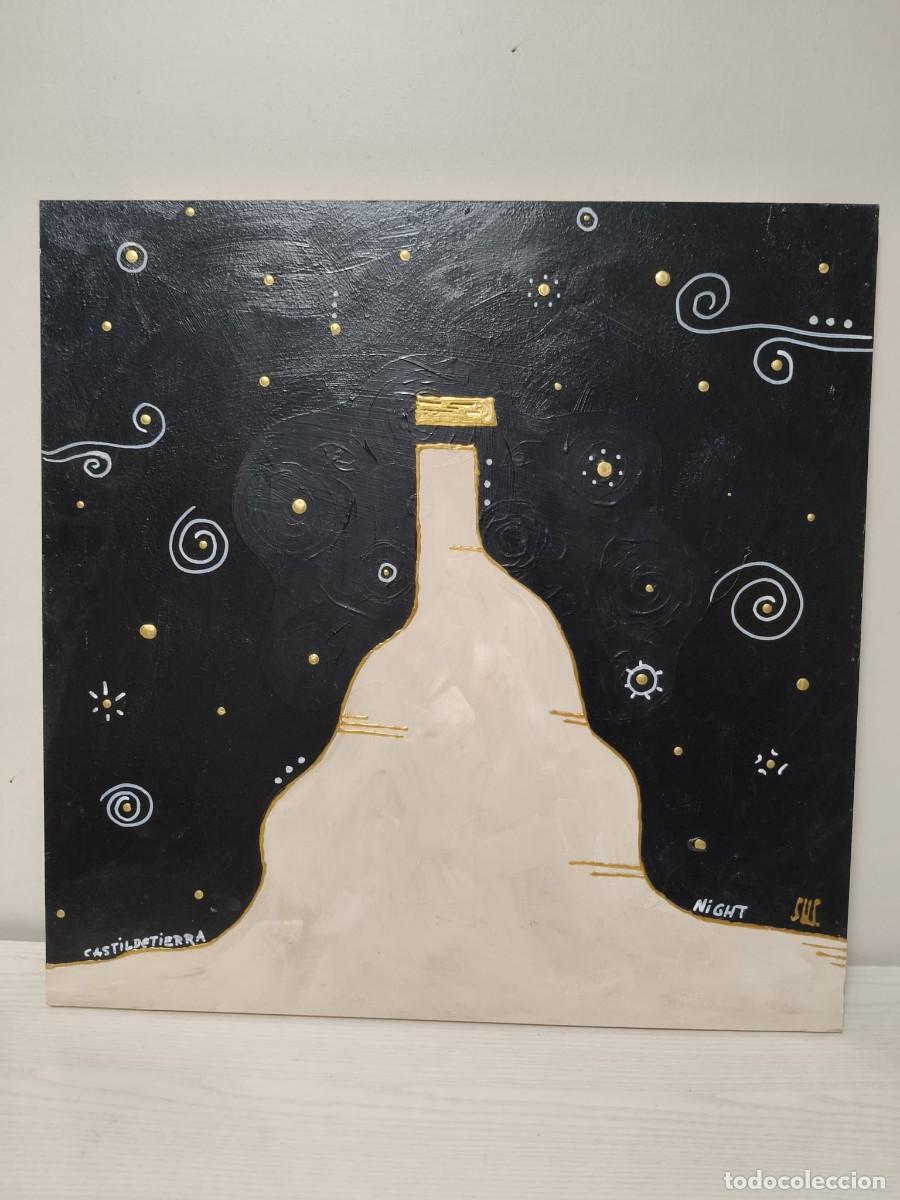 Arte: Castildetierra Night &ndash; Acr&iacute;lico sobre tabla &ndash; 50 x 50 cm &ndash; Obra original 2021. Santiago Blas