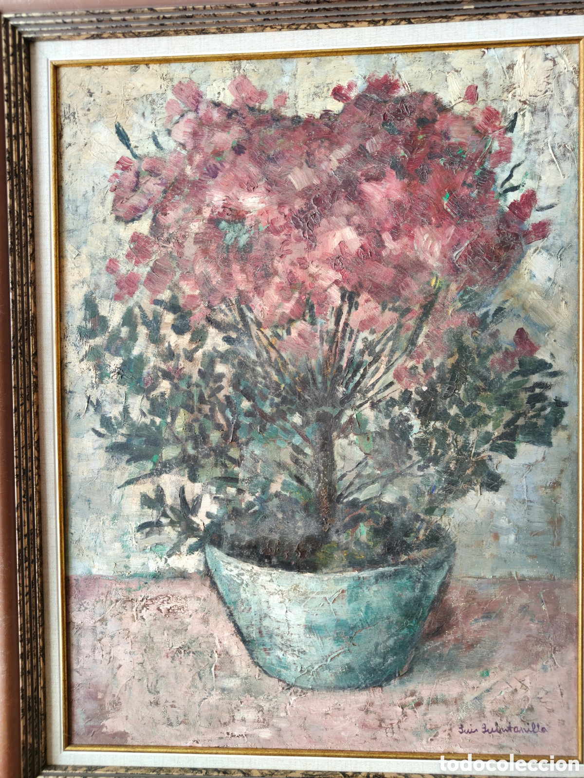 Arte: Obra de Luis Quintanilla&ndash; Flores &ndash; 60 &times; 45 cm